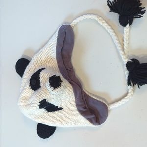 Panda hat. 100% wool